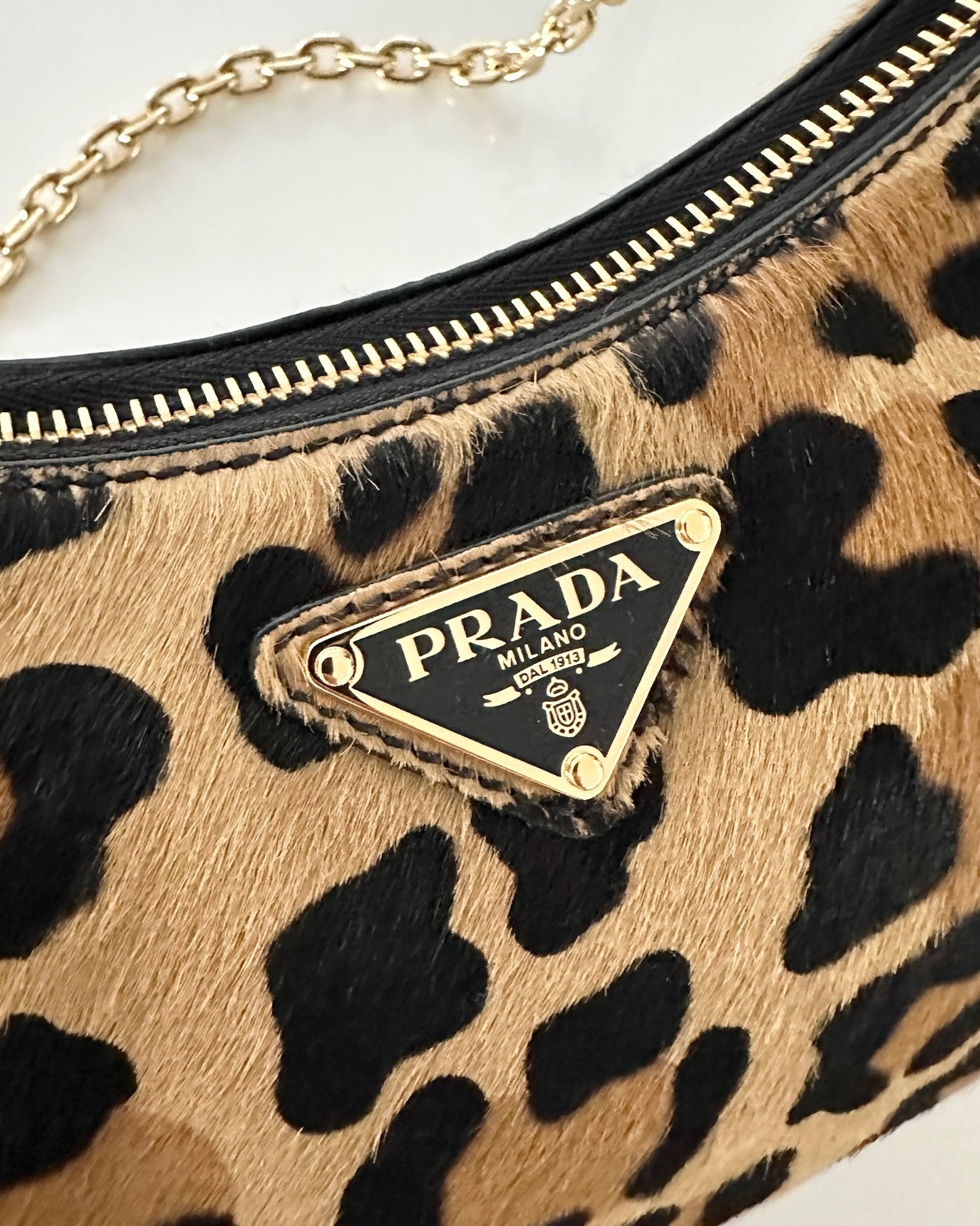 Prada Re-Edition Leopard Print Mini Bag