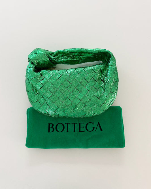 Bottega Veneta Metallic Green Mini Jodie