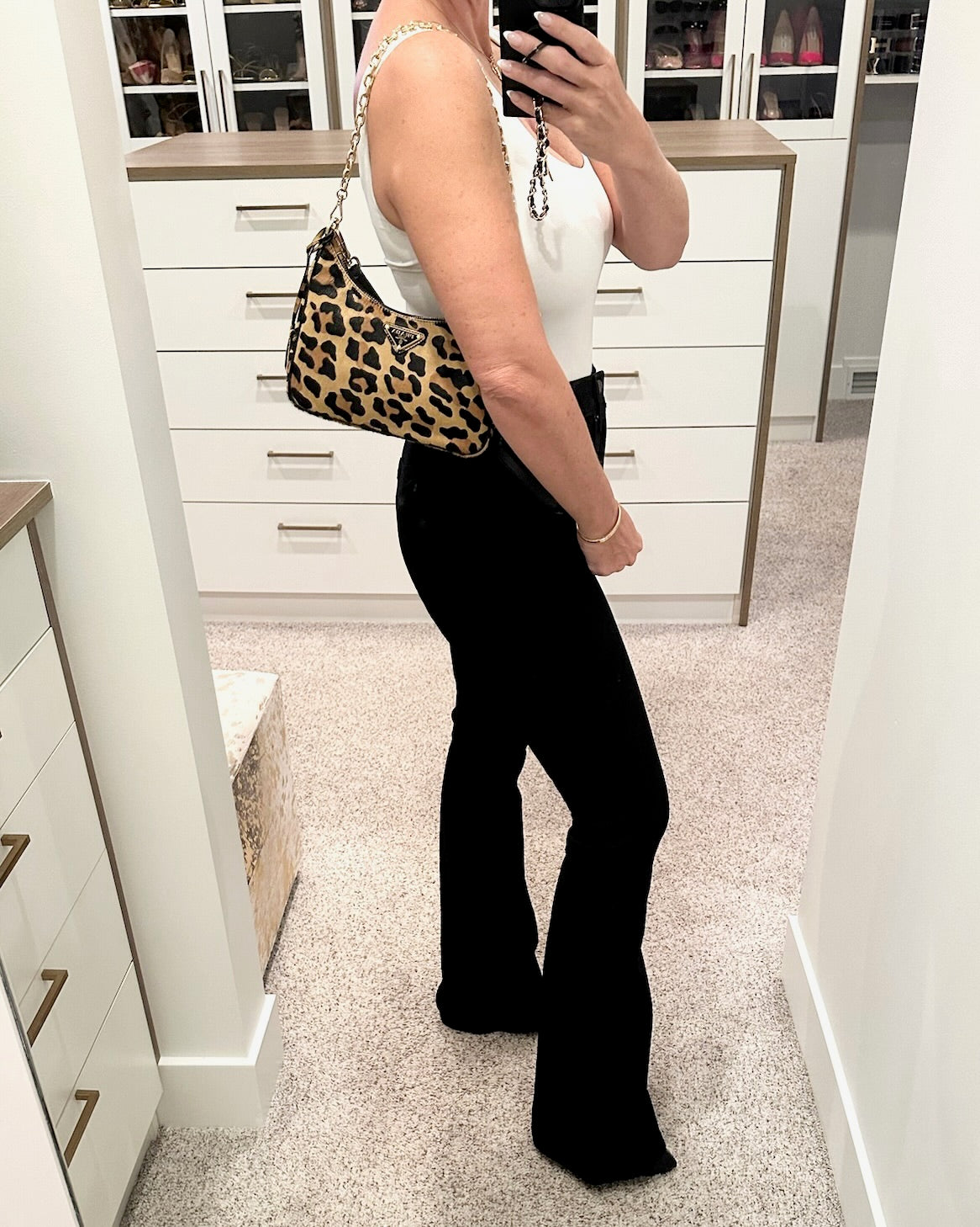 Prada Re-Edition Leopard Print Mini Bag