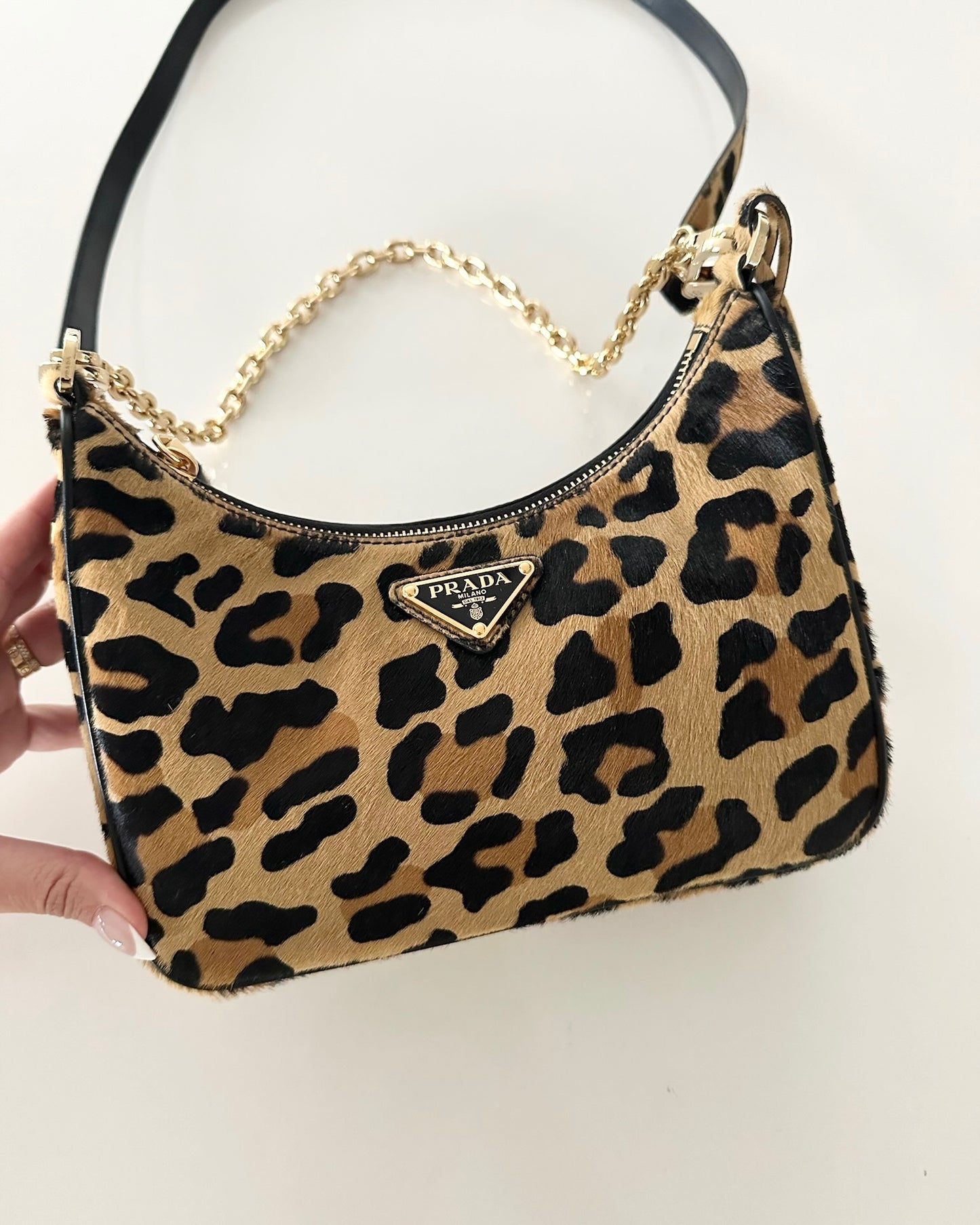 Prada Re-Edition Leopard Print Mini Bag