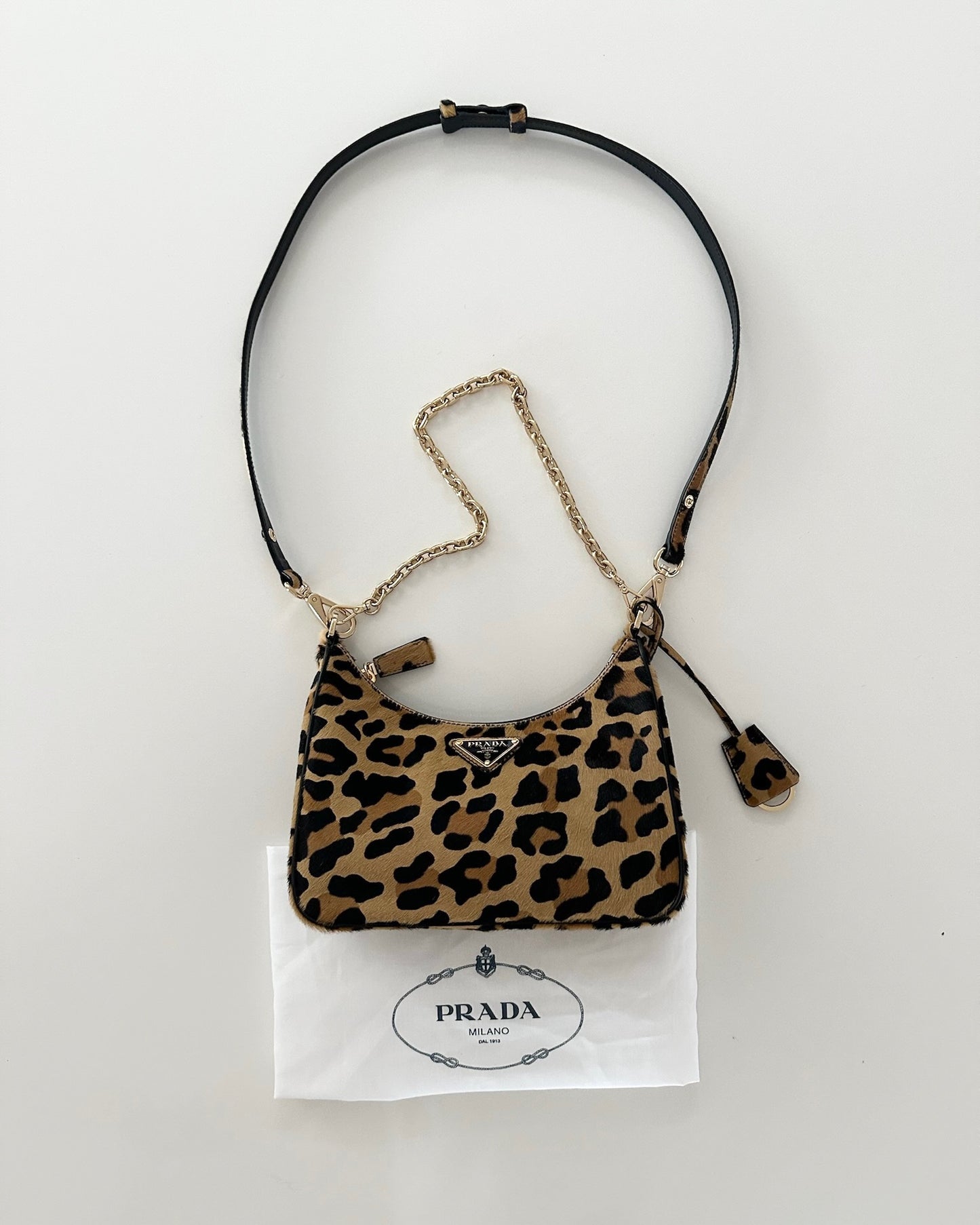 Prada Re-Edition Leopard Print Mini Bag